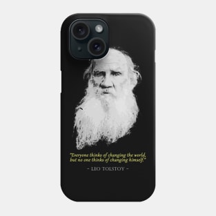 Leo Tolstoy Quote Phone Case