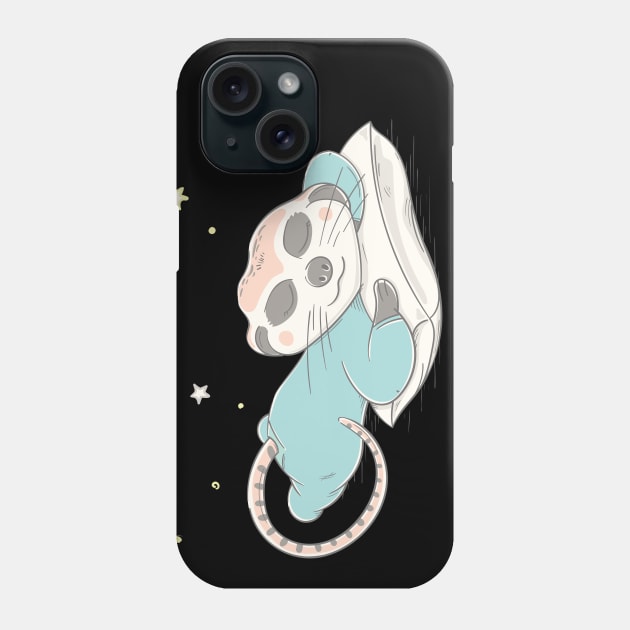 Lovely cute meerkat is sleeping on a pillow Phone Case by daleone