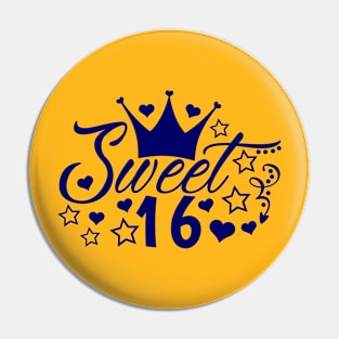 Sweet 16 - Orange Pin