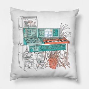 Modular Synthesizer Fan Design Pillow