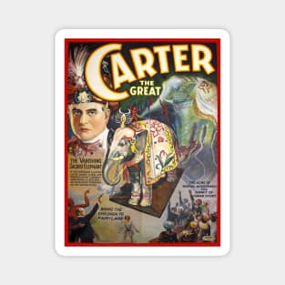 Vintage Magician Poster Carter the Great Magnet