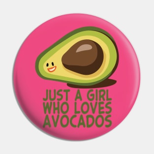 Just A Girl Who Loves Avocados Pin