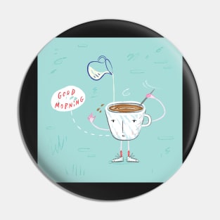 Coffee Buzz Pin