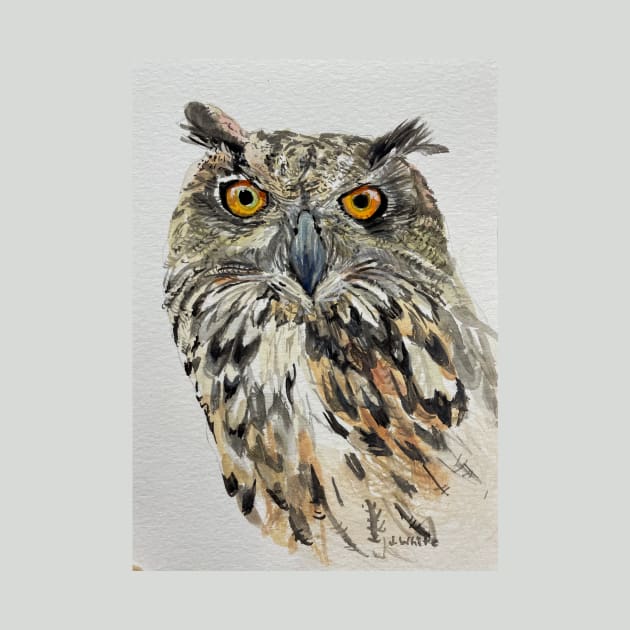 Owl Painting by jenesaiscluck