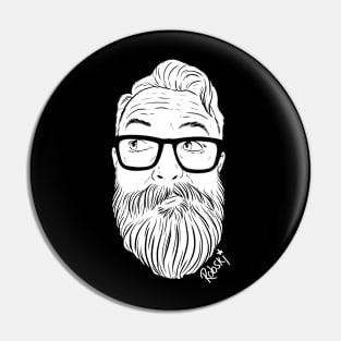 BeardyVelo Pin