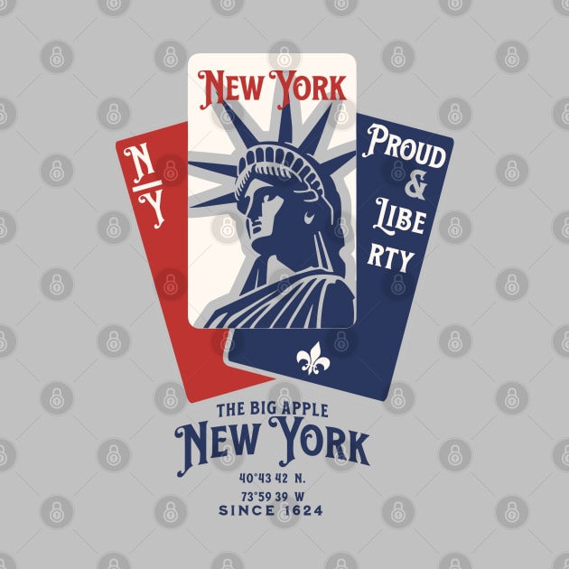 New york playing cards graphic. by unremarkable