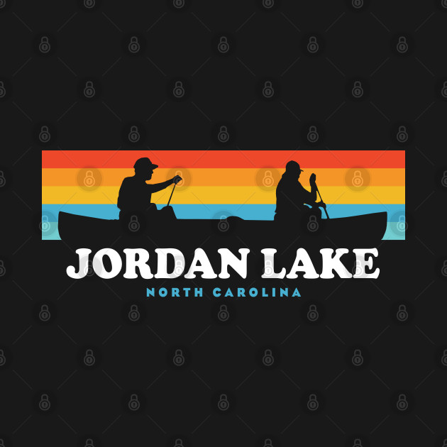 Discover Jordan Lake North Carolina Canoe - Jordan Lake - T-Shirt