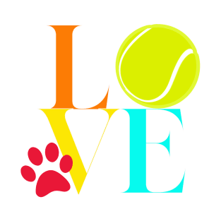 Dogs Love Tennis Balls T-Shirt