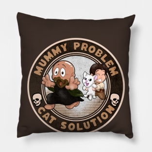 Chasing a Mummy Pillow