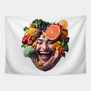 Fruit face Tapestry