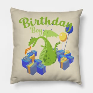 Birthday Boy Dragon Pillow