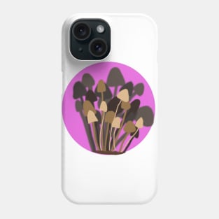 Mushrooms Art Original Design New School Purple Phone Case