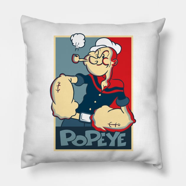 Popeye Pillow by dnacreativedesign