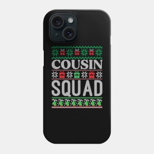 Cousin squad ugly christmas sweater Phone Case