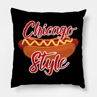 Chicago Style Hot Dog Pillow