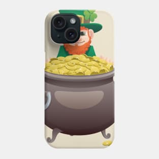 Leprechaun and Pot of Gold Phone Case