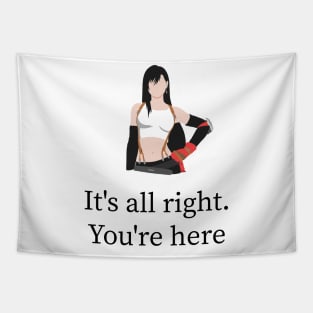 Touching Tifa Lockhart Quote Tapestry