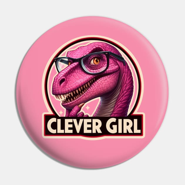 Clever Girl Logo Pin by liminalcandy