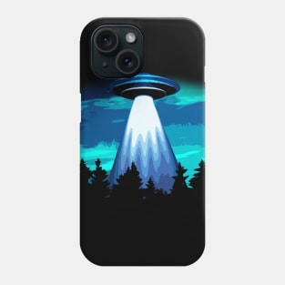 UFO Over the Woods Phone Case