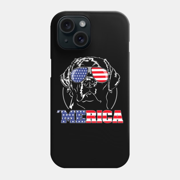 Proud Labrador Retriever American Flag Merica dog Phone Case by wilsigns