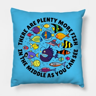 Famous quotes - There are plenty more fish in the middle as you can see Pillow