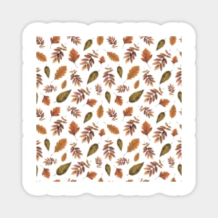 Autumn fallen Leaves Vivid Pattern Magnet