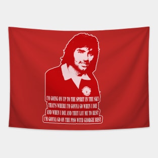 Mancs Gone Mad - George Best - ON THE PISS! Tapestry