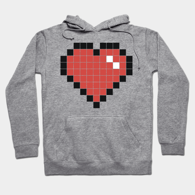 Big Pixel Heart For You Pixel Art Hoodie Teepublic Heart pixel love romatic icon graphic royalty free vector. teepublic