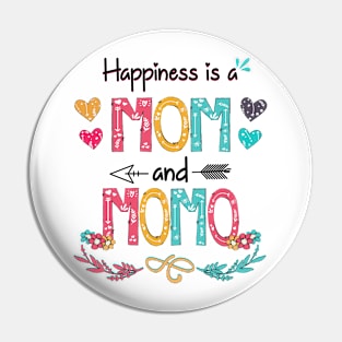 Happiness Is A Mom And Momo Wildflower Happy Mother's Day Pin