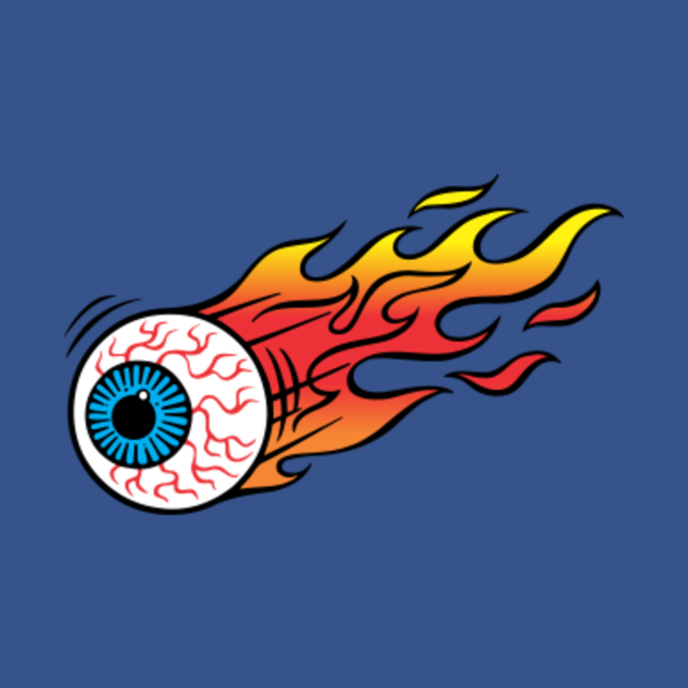 Disover Flaming Eyeball - Eyeball - T-Shirt