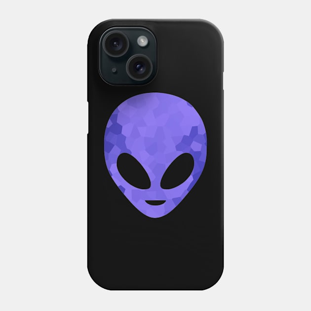 BLUE Alien Head Phone Case by SartorisArt1