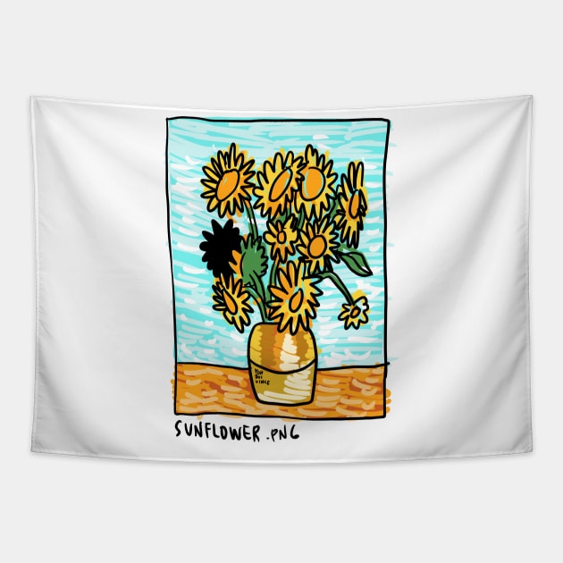 Deluxe Sunflowers Tapestry by MagnumOpus