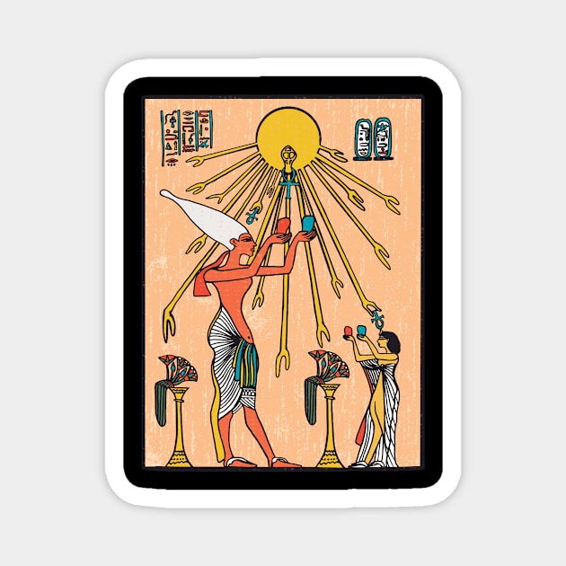 Aten - Ancient Egypt design Magnet by Anonic