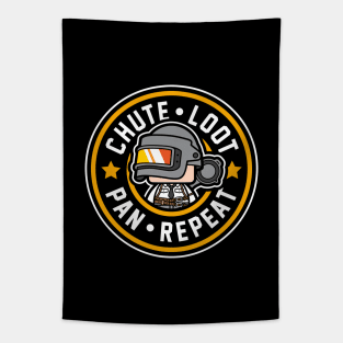 PUBG - Chute Loot Pan Repeat Tapestry