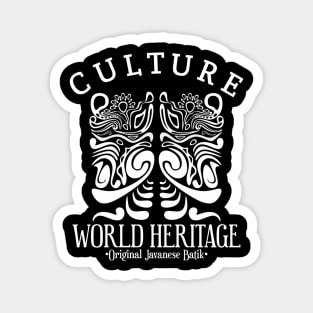 Culture ... World Heritage, Original Javanese Batik Magnet