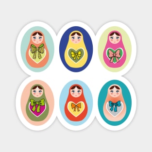 Russian dolls matryoshka (4) Magnet