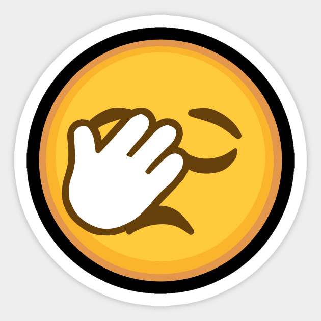 Facepalm Emoji Sticker TeePublic