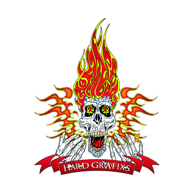 Hell Fire Skull by Grafixs© by Grafixs©