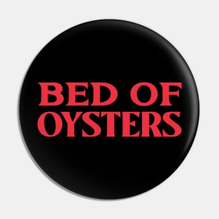 Bed of Oyster Collective Animal Fish Nouns Pin
