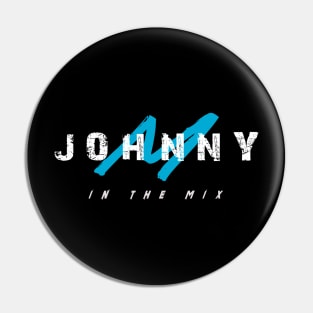 Johnny M In The Mix Logo / Blue Pin