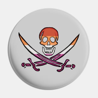 Lesbian Pirate Pride Pin