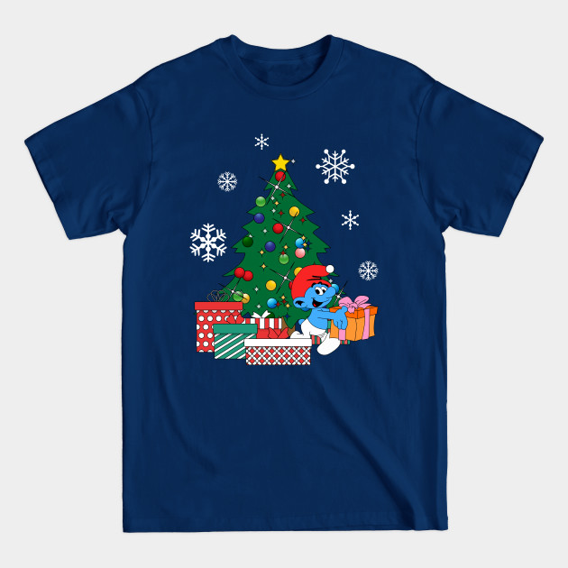 Disover Smurf Around The Christmas Tree - Smurf - T-Shirt