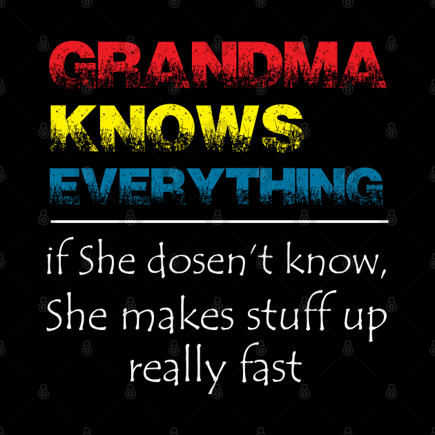 GRANDMA KNOWS EVERYTHING by NAYAZstore