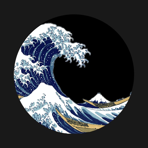 Great Wave Off Kanagawa Aesthetic Design by FLARE US