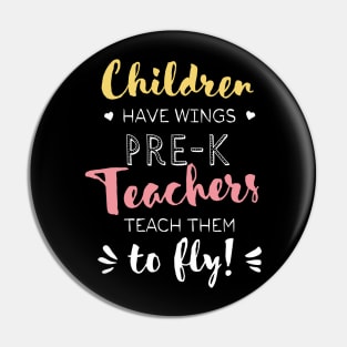 Pre-K Teacher Gifts - Beautiful Wings Quote Pin