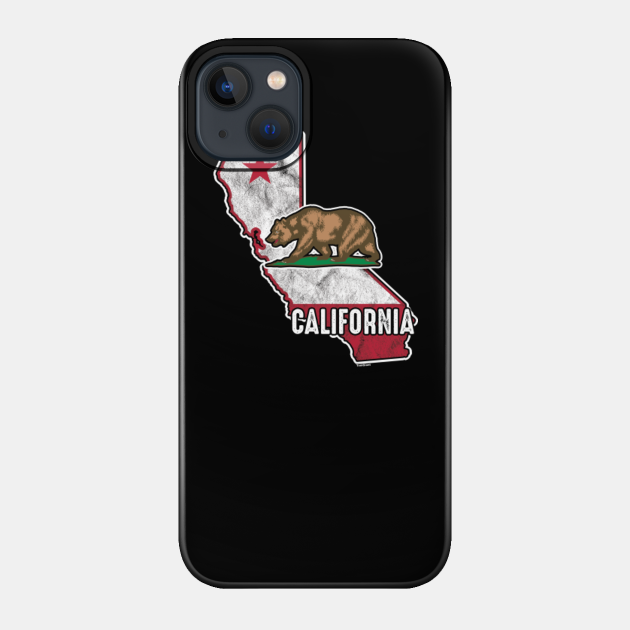 California State Map - California - Phone Case