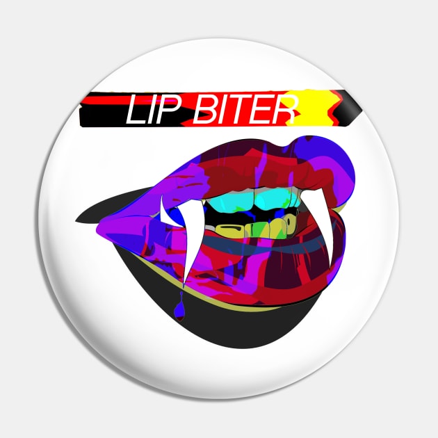 Lip Biter Pin by psanchez