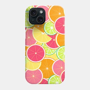 Colorful citrus slices Phone Case