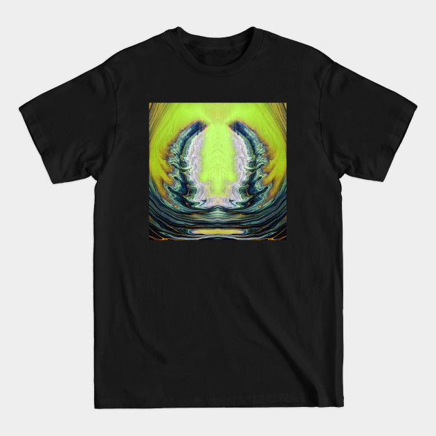 Disover Mirrored Waves - Abstract Pattern - T-Shirt