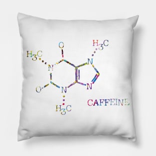 Caffeine molecule Pillow